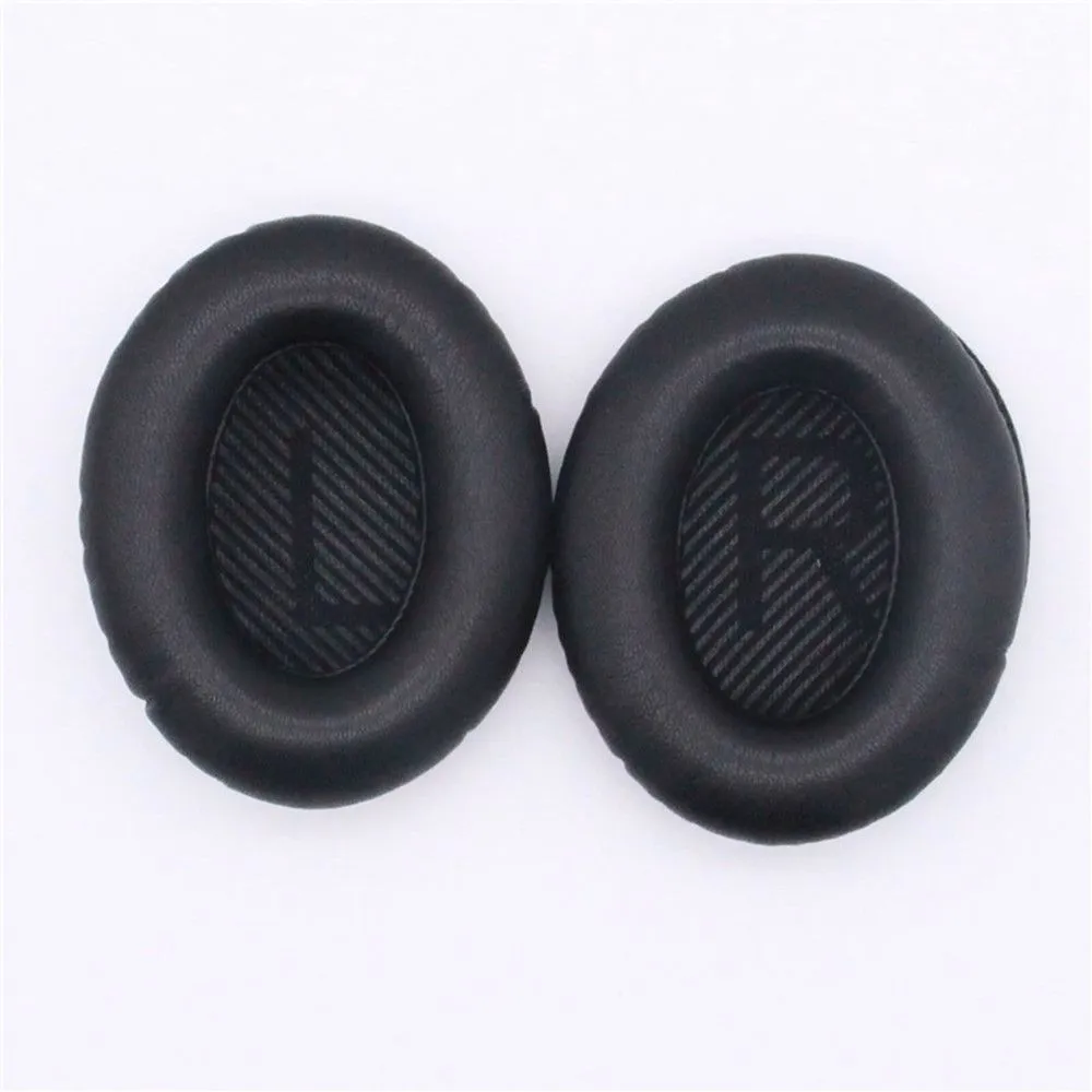 1 Pair BOSE QC15 / QC25 / QC35 JZF-236 leather ear pads - Black