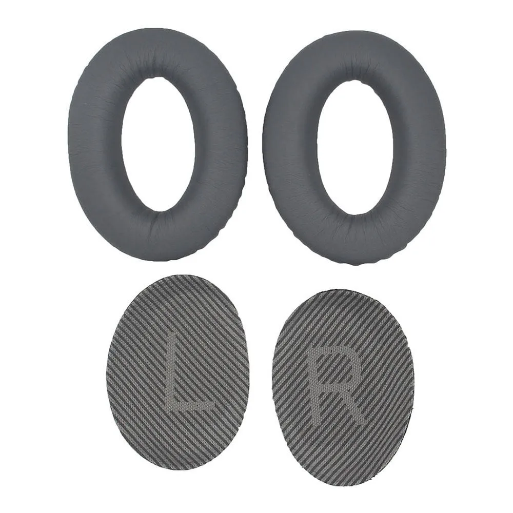 1 Pair BOSE QC15 / QC25 / QC35 JZF-236 leather ear pads - Dark Grey