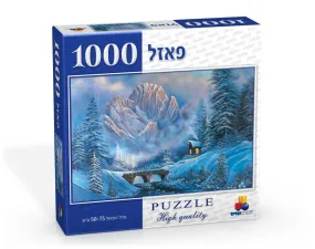 1000 pcs Puzzle - Winter Frozen Water Bridge