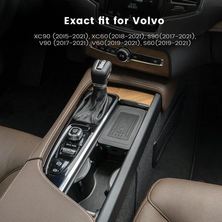 10W Fast Qi Wireless Charger for Volvo S60 (2019-2021) - Efficient and Safe Charging Solution