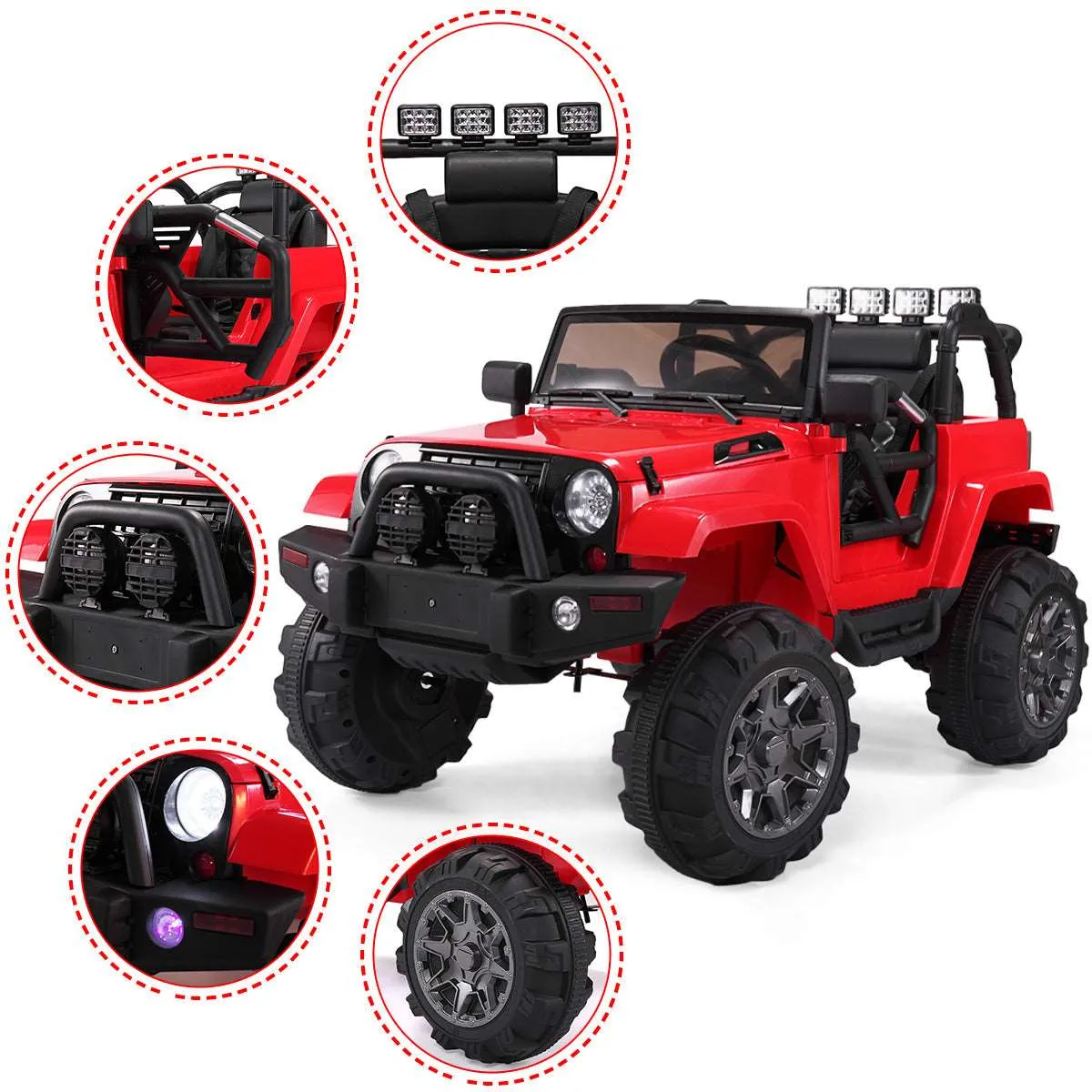 12V Ride On Car Kids W/ MP3 Electric Remote Control Red