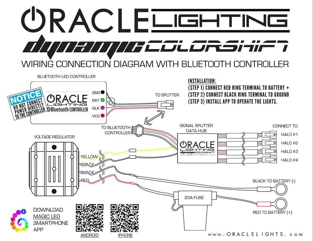 2011-2014 Dodge Charger ORACLE Dynamic ColorSHIFT Headlight Halo Kit