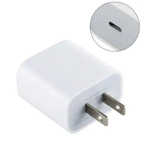 20W USB-C PD Travel Power Adapter with US Plug