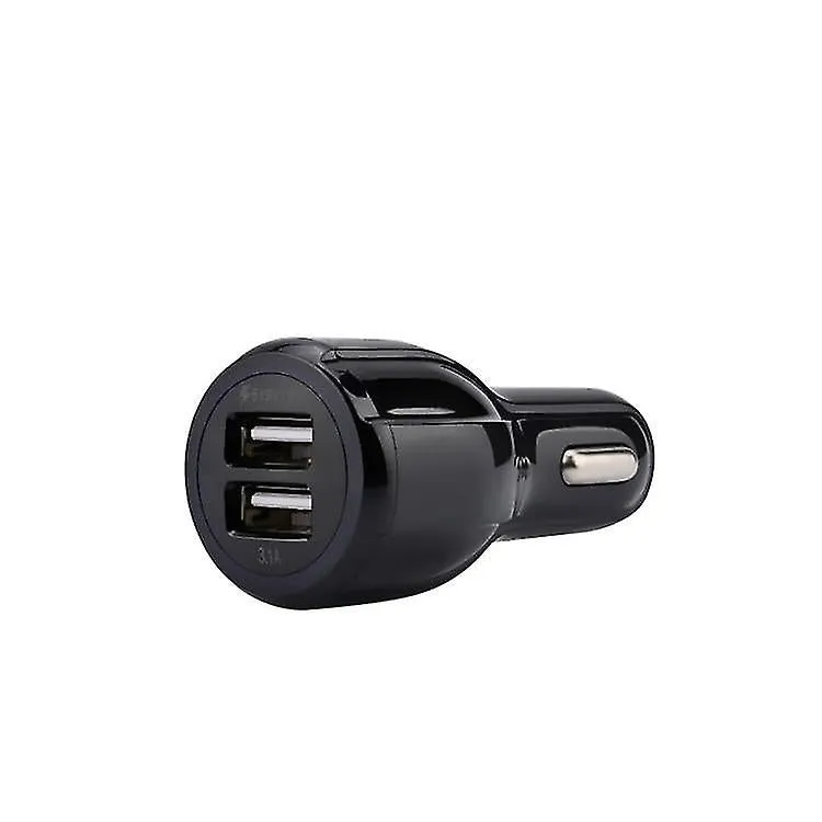 2Pcs black 2-Ports Quick Charging 3.0 USB Car Charger AZ13556