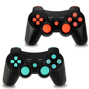 2pcs Pack Wireless Controller Dual Vibration Sixaxis Gamepad for Sony PS3 PlayStation 3