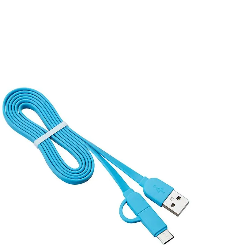 2Pcs red USB Sync/Charging Cable MFi USB Micro & Type-C AZ1544