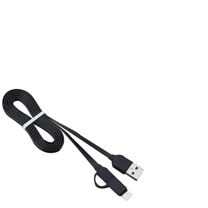 2Pcs red USB Sync/Charging Cable MFi USB Micro & Type-C AZ1544