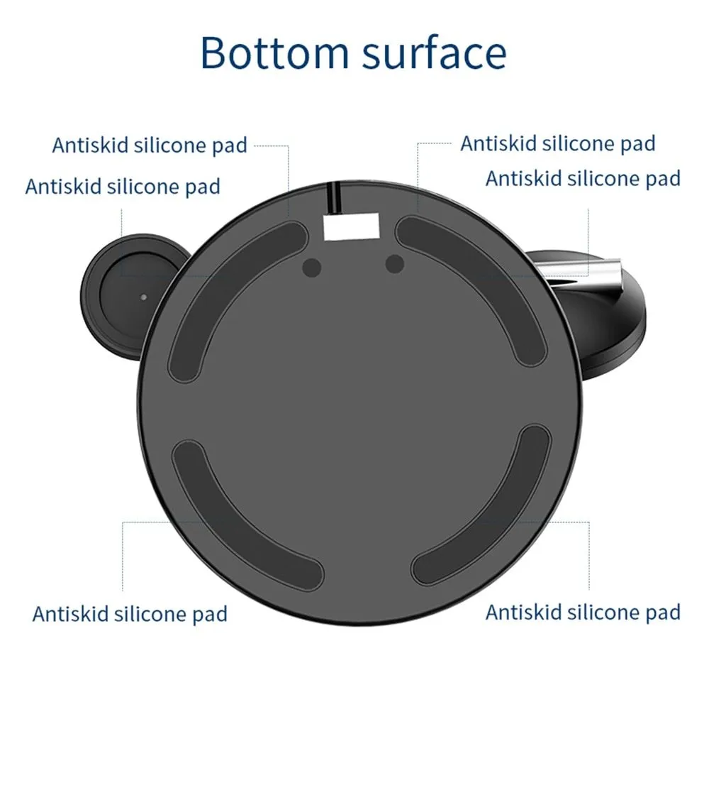 3-in-1 Magnetic Wireless Charger Stand Dock for Apple Devices