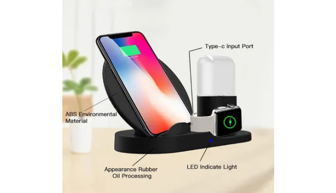 3 in 1 Wireless Charging Dock for Apple Watch, iPhone and Airpods - Ships Quick!