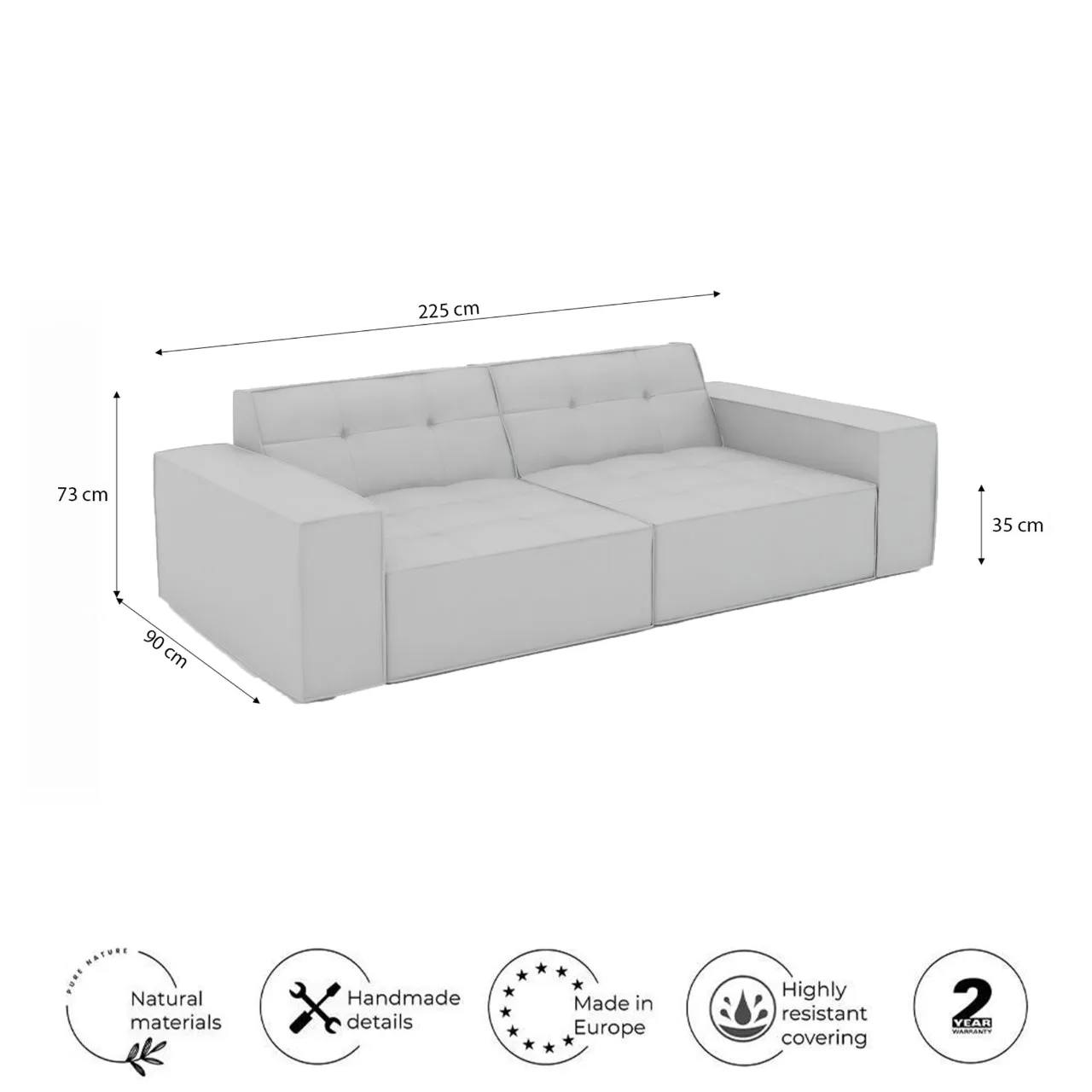 3 seater HEDERA