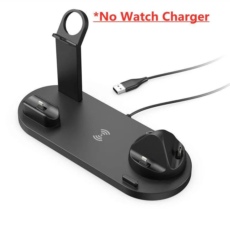 5 In 1 Wireless Charger Stand Pad For iPhone Watch Airpods