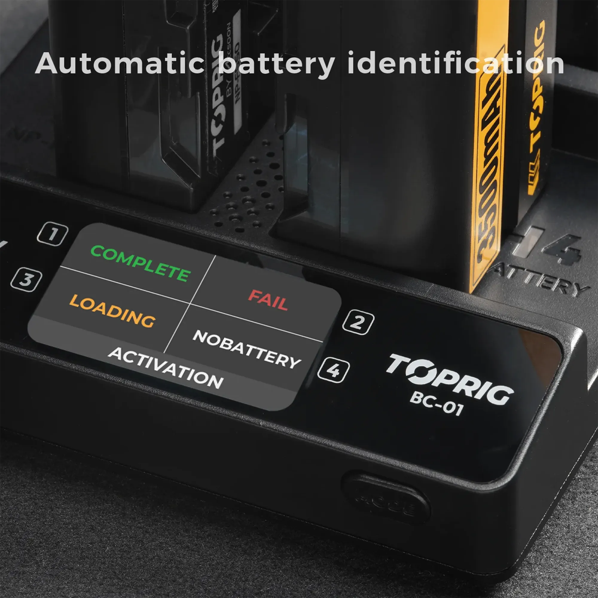 Accsoon Toprig 100W 4-Bay NP-F Fast Charger