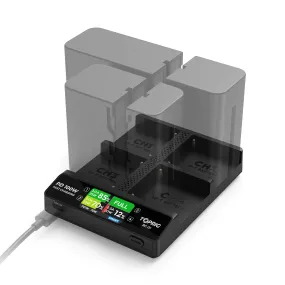 Accsoon Toprig 100W 4-Bay NP-F Fast Charger