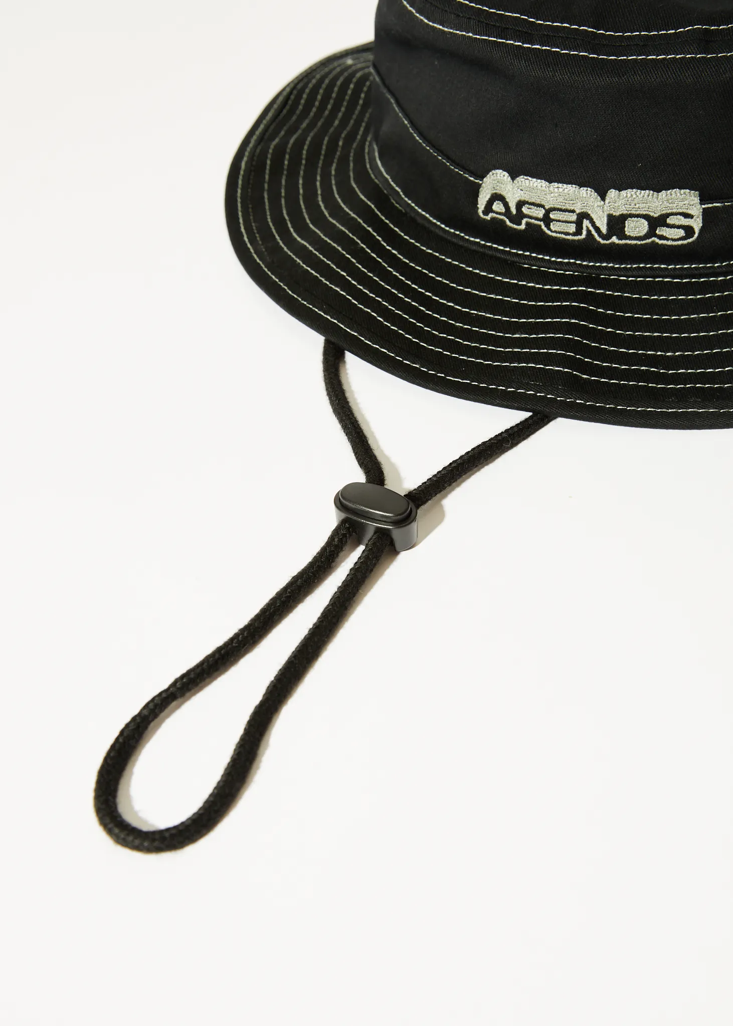 AFENDS Mens Repeater - Bucket Hat - Black