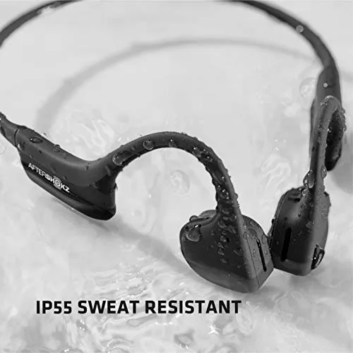 AFTERSHOKZ Air Open Ear Wireless Bone Conduction Headphones, Slate Grey, AS650SG