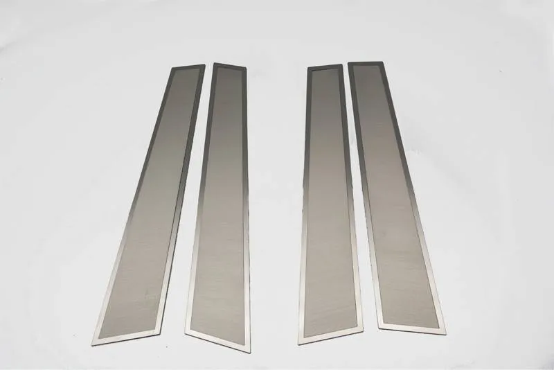 American Car Craft Brushed Stainless Door Pillar Trim: Dodge Charger 2011 - 2022