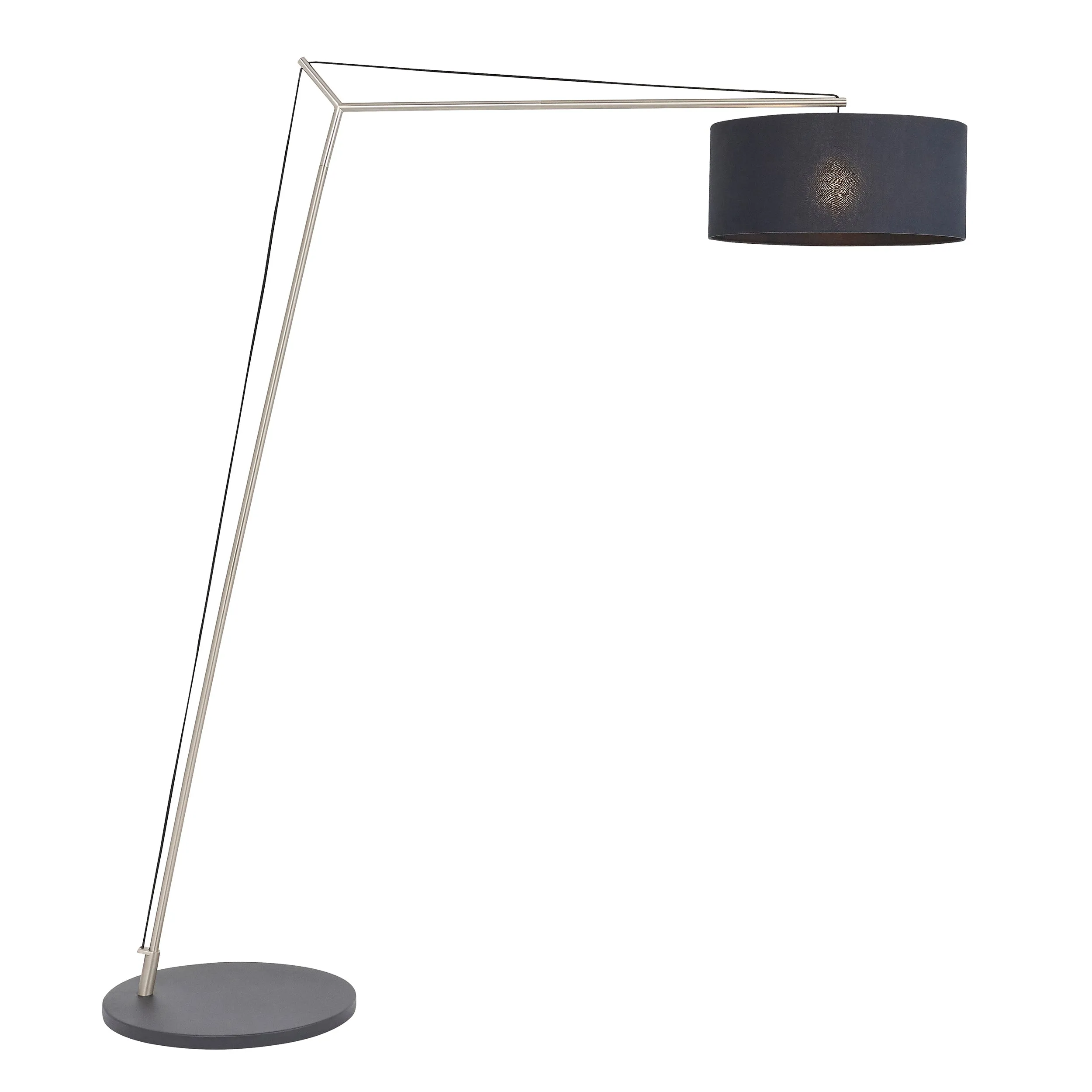 Amos Automic Floor Lamp Matt Nickel & Black