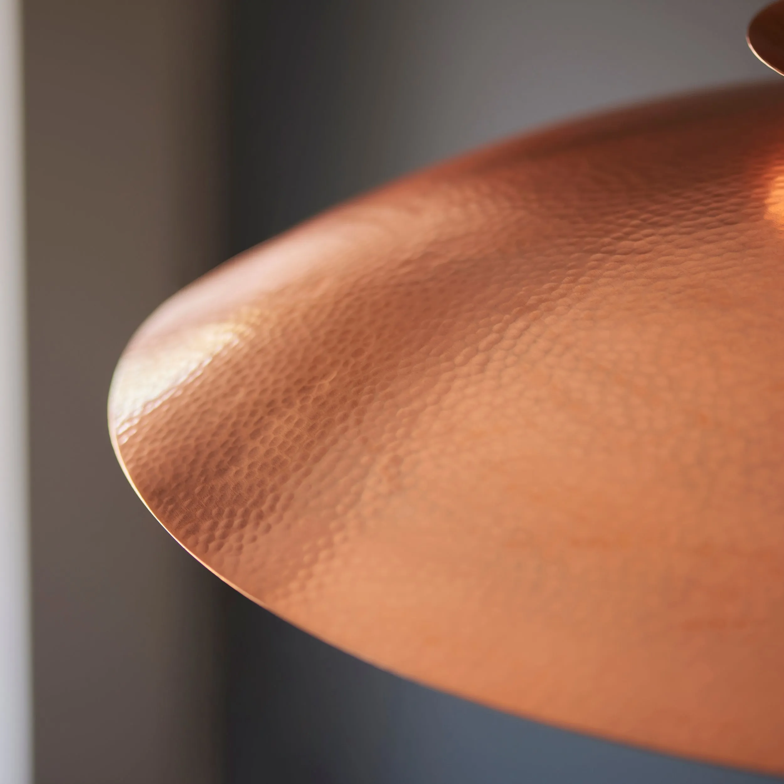 Amos Cattelan Disc Pendant Hammered Copper