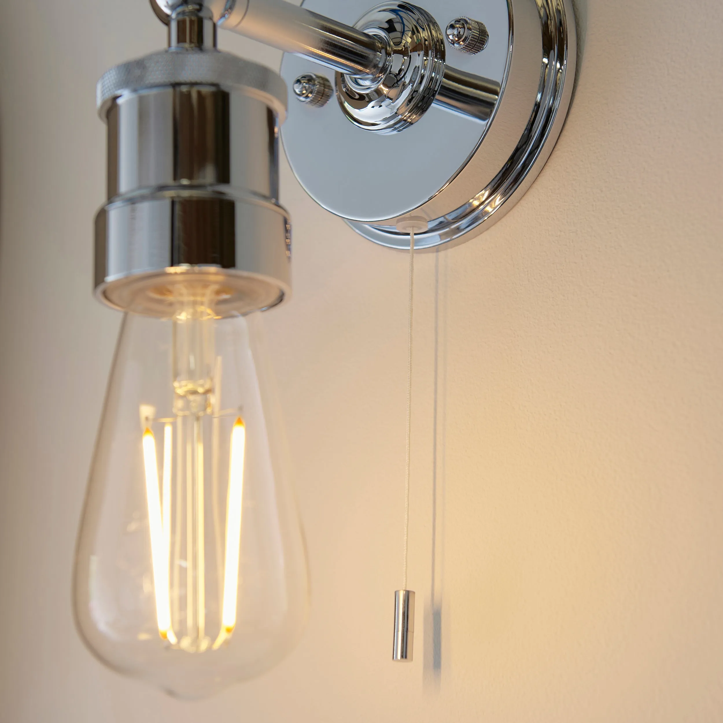 Amos Hartland Bathroom Wall Light Chrome