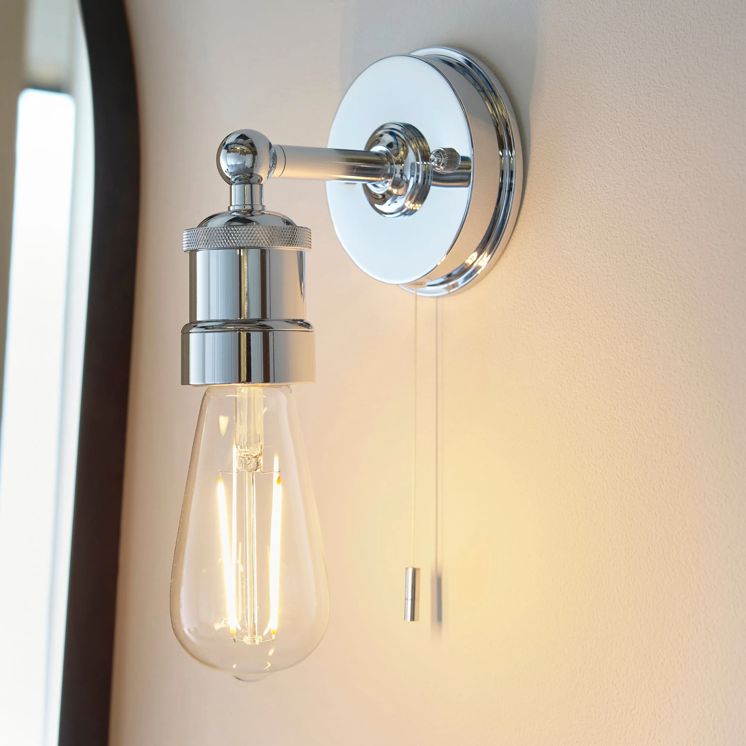 Amos Hartland Bathroom Wall Light Chrome