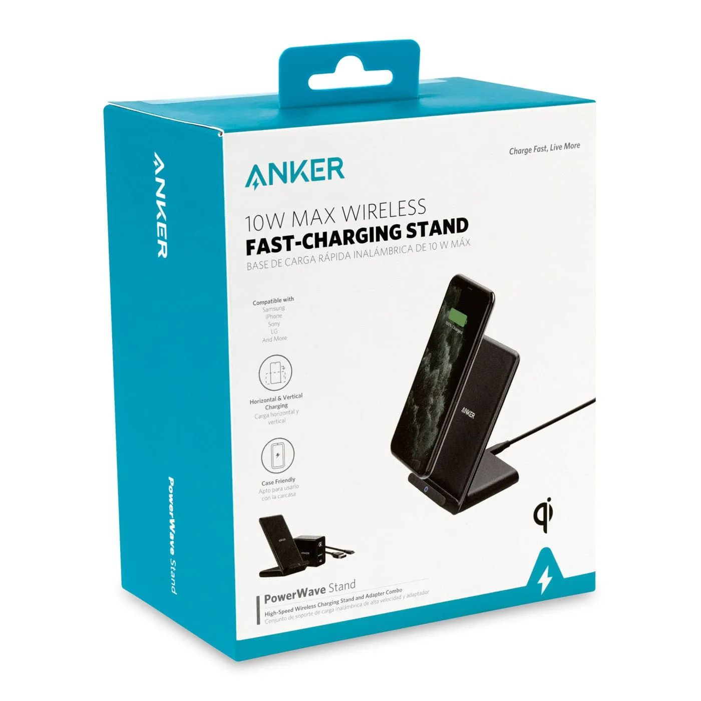 Anker - PowerWave 10W Stand w/ Charger