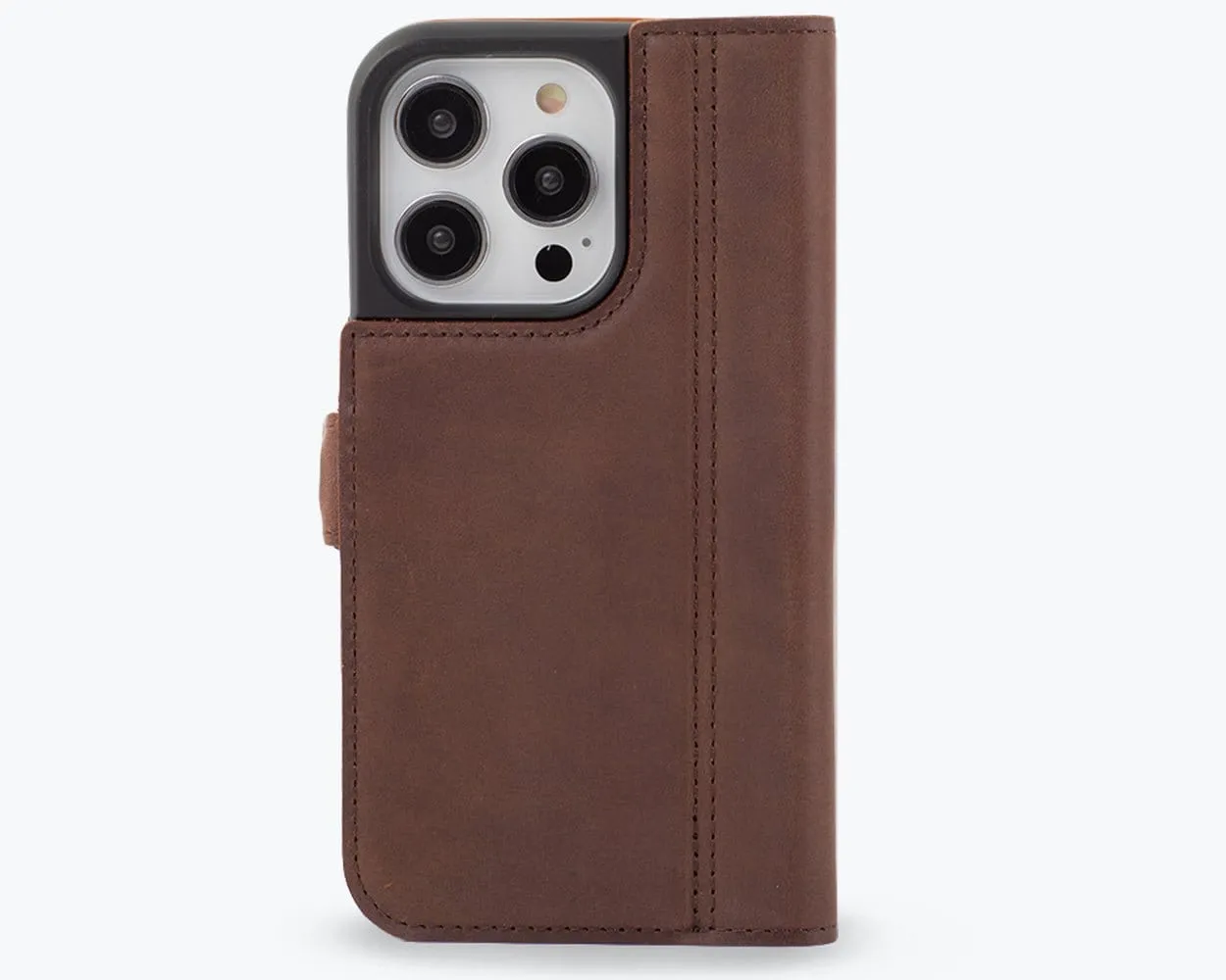 Apple iPhone 14 Pro - Vintage Leather Wallet (Side Clasp)