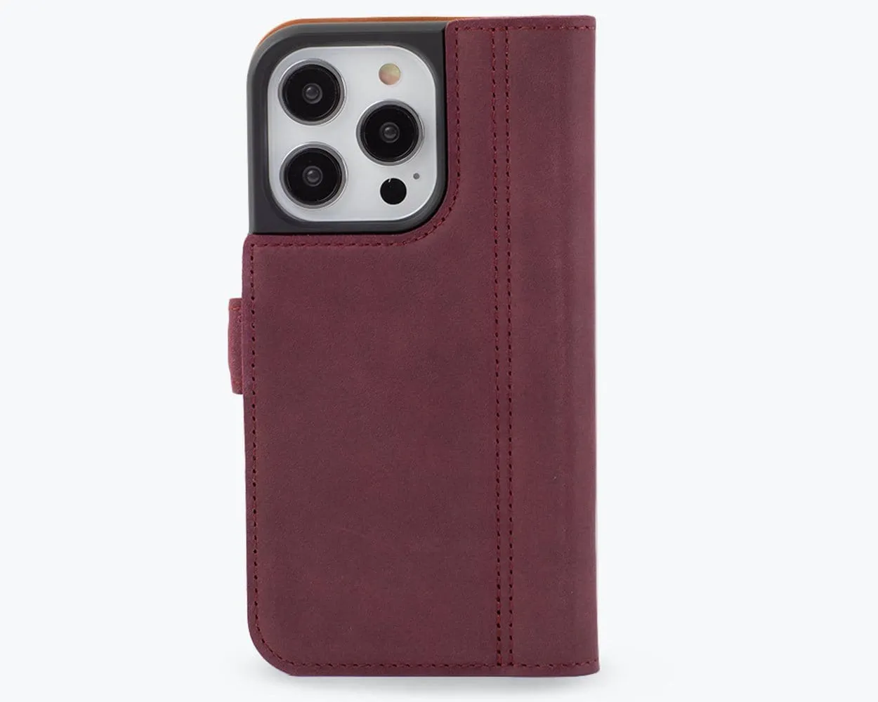 Apple iPhone 14 Pro - Vintage Leather Wallet (Side Clasp)