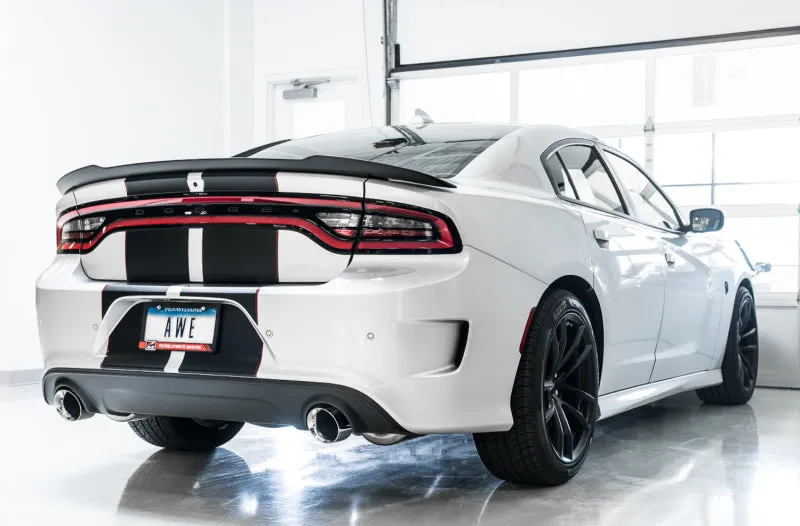 AWE Tuning 2015  Dodge Charger 6.4L/6.2L Supercharged Track Edition Exhaust - Chrome Silver Tips