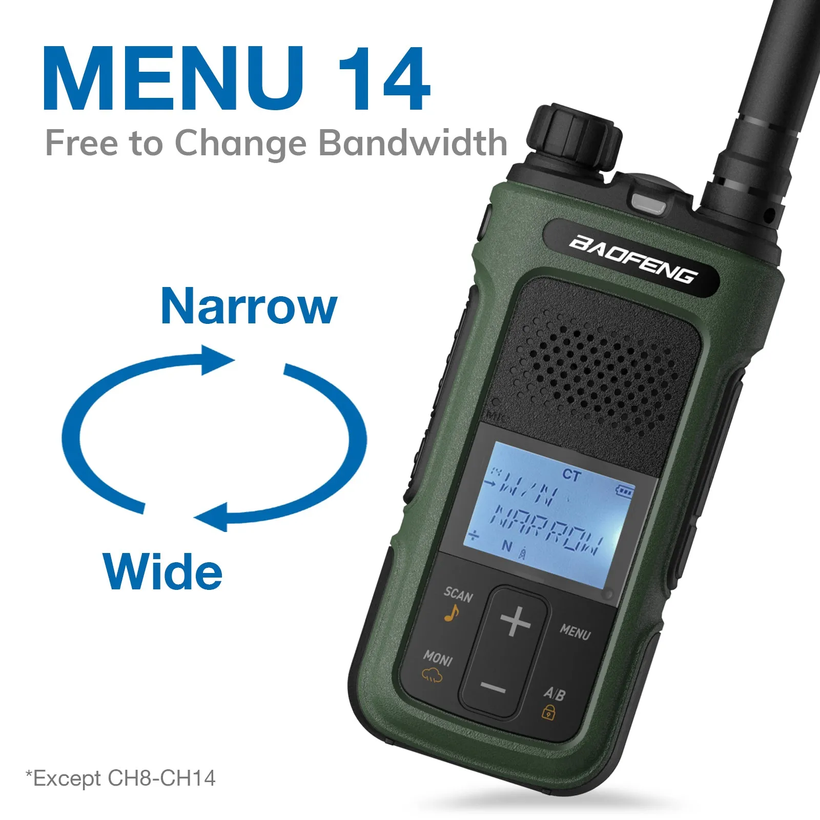 Baofeng G11S GMRS Radio [1 Pair] | 3W | UHF VHF Receiver | Repeater Capable | NOAA | DIY Repeater Channel