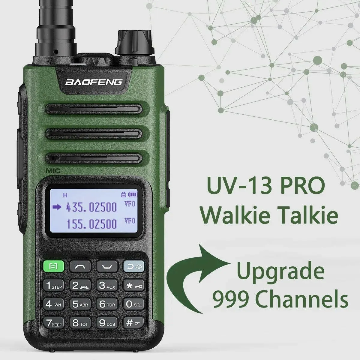 BaoFeng UV-13 PRO V1 V2 High Power Dual Band Walkie Talkie Type C Charger 16 KM Long Range UV13 Transceiver Ham Two Way Radio