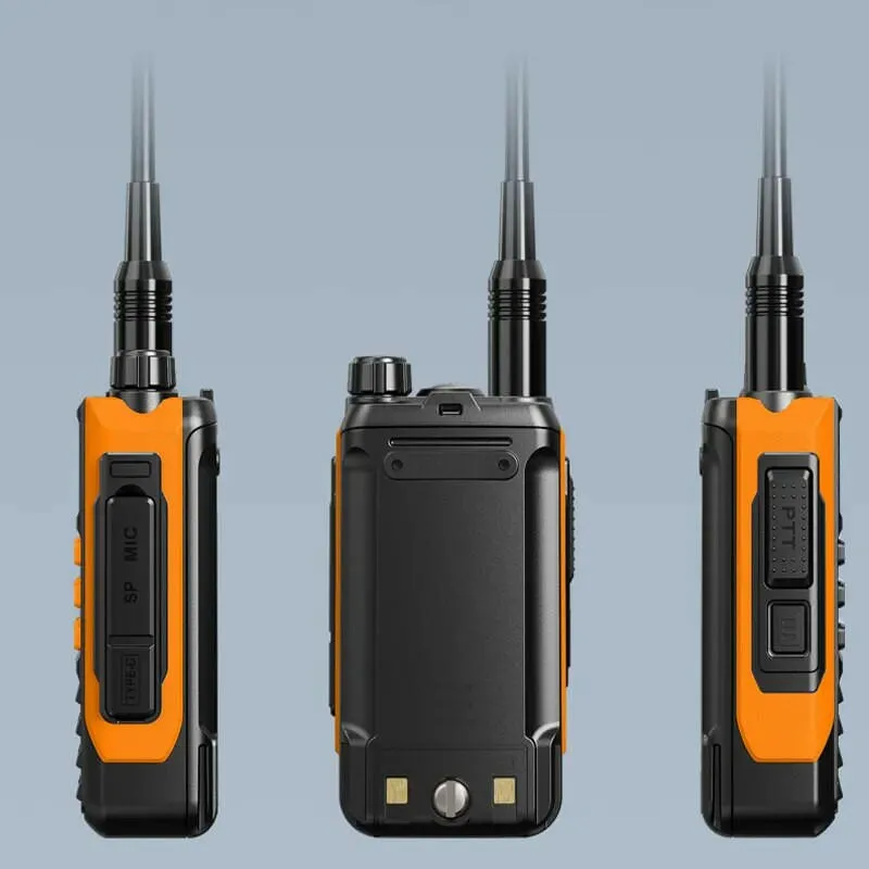 BaoFeng UV-16 Plus Walkie Talkie High Power USB C 10KM Long Range UV-16 Two Way Radio Dual Band Waterproof Transceiver FM Radio