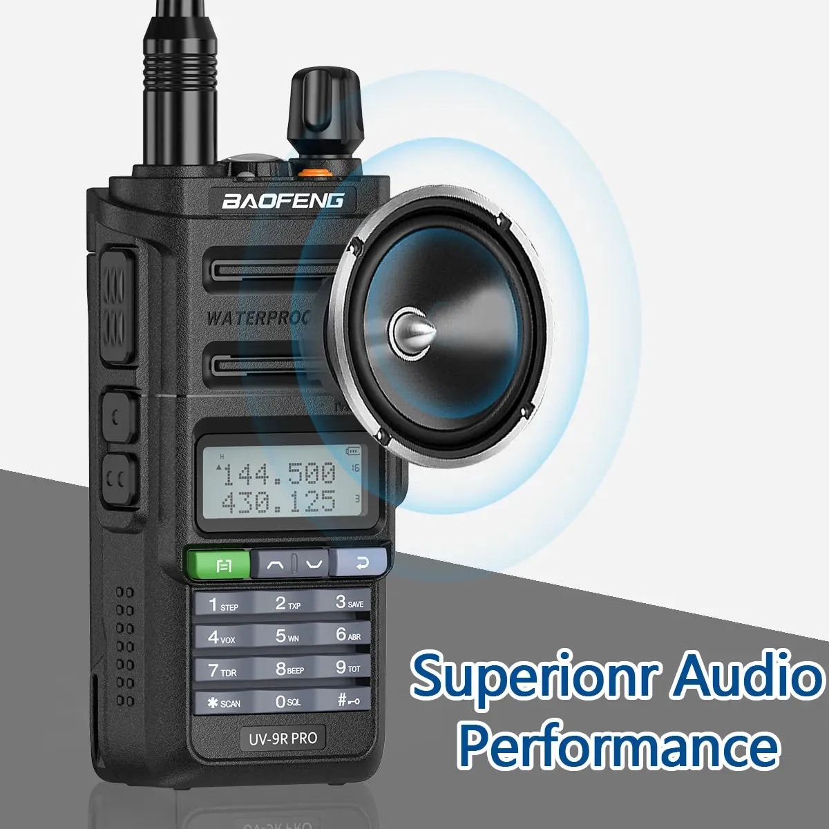 Baofeng UV-9R Pro IP68 Waterproof  Walkie Talkie Dual Band 16KM S22 Radio VHF UHF CB Ham Radio UV-9R Plus Portable Two Way Radio