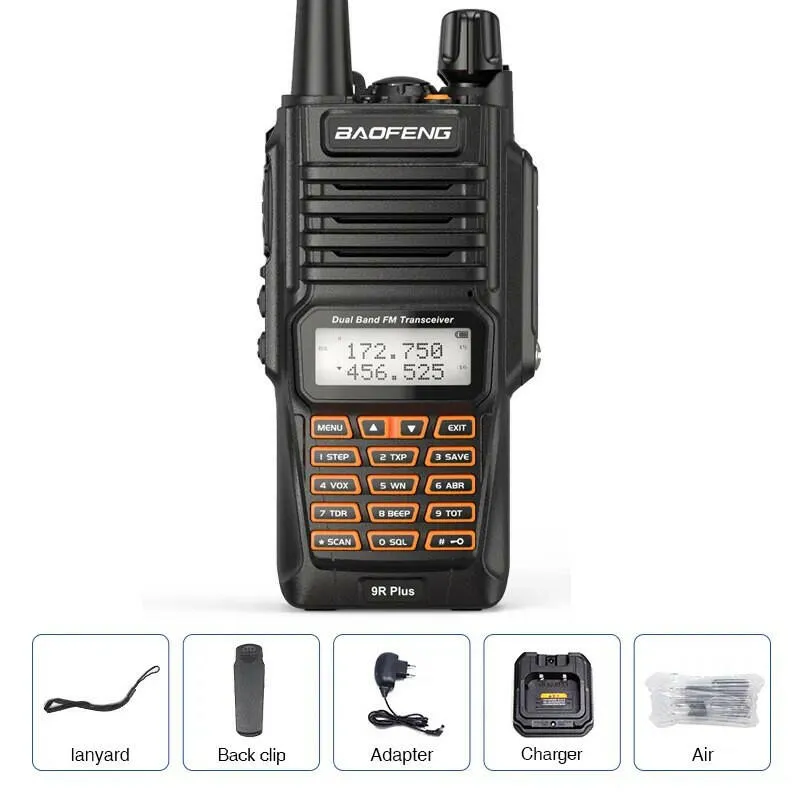 Baofeng UV-9R Pro IP68 Waterproof  Walkie Talkie Dual Band 16KM S22 Radio VHF UHF CB Ham Radio UV-9R Plus Portable Two Way Radio