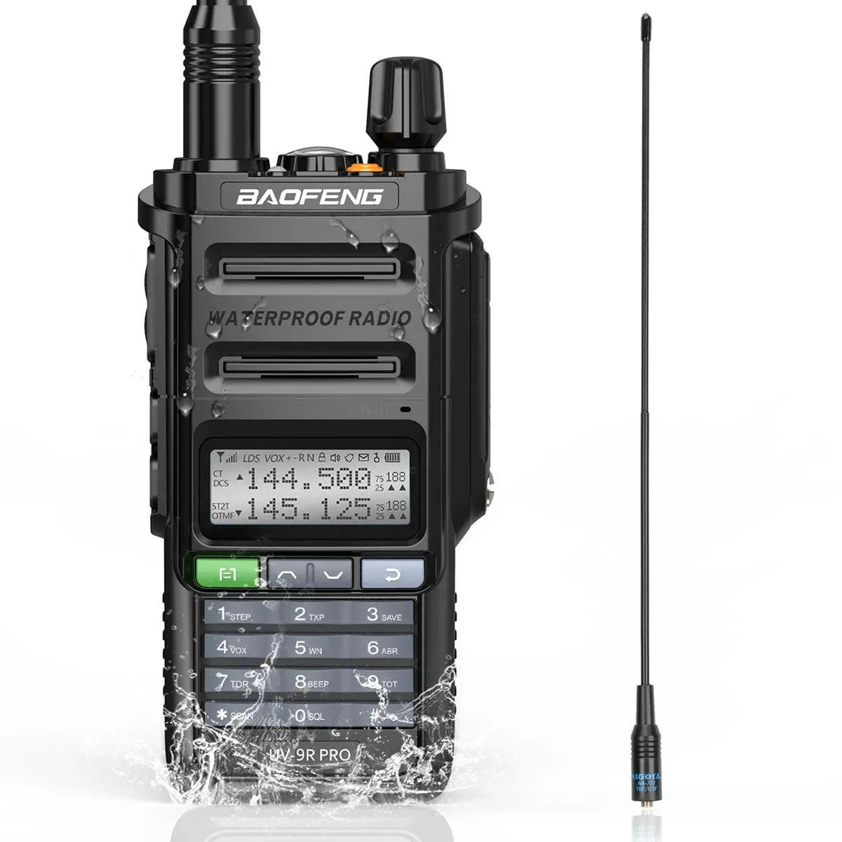 Baofeng UV-9R Pro IP68 Waterproof  Walkie Talkie Dual Band 16KM S22 Radio VHF UHF CB Ham Radio UV-9R Plus Portable Two Way Radio