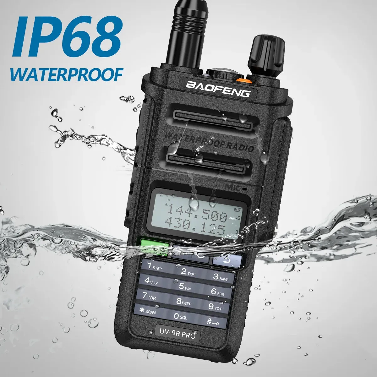 Baofeng UV-9R Pro IP68 Waterproof  Walkie Talkie Dual Band 16KM S22 Radio VHF UHF CB Ham Radio UV-9R Plus Portable Two Way Radio