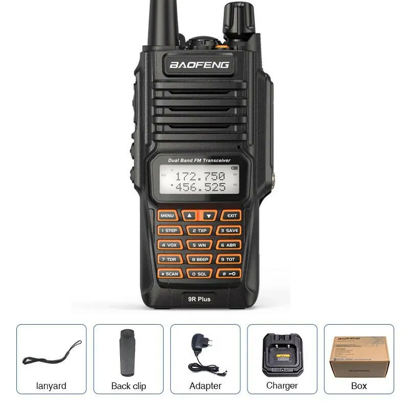 Baofeng UV-9R Pro IP68 Waterproof  Walkie Talkie Dual Band 16KM S22 Radio VHF UHF CB Ham Radio UV-9R Plus Portable Two Way Radio