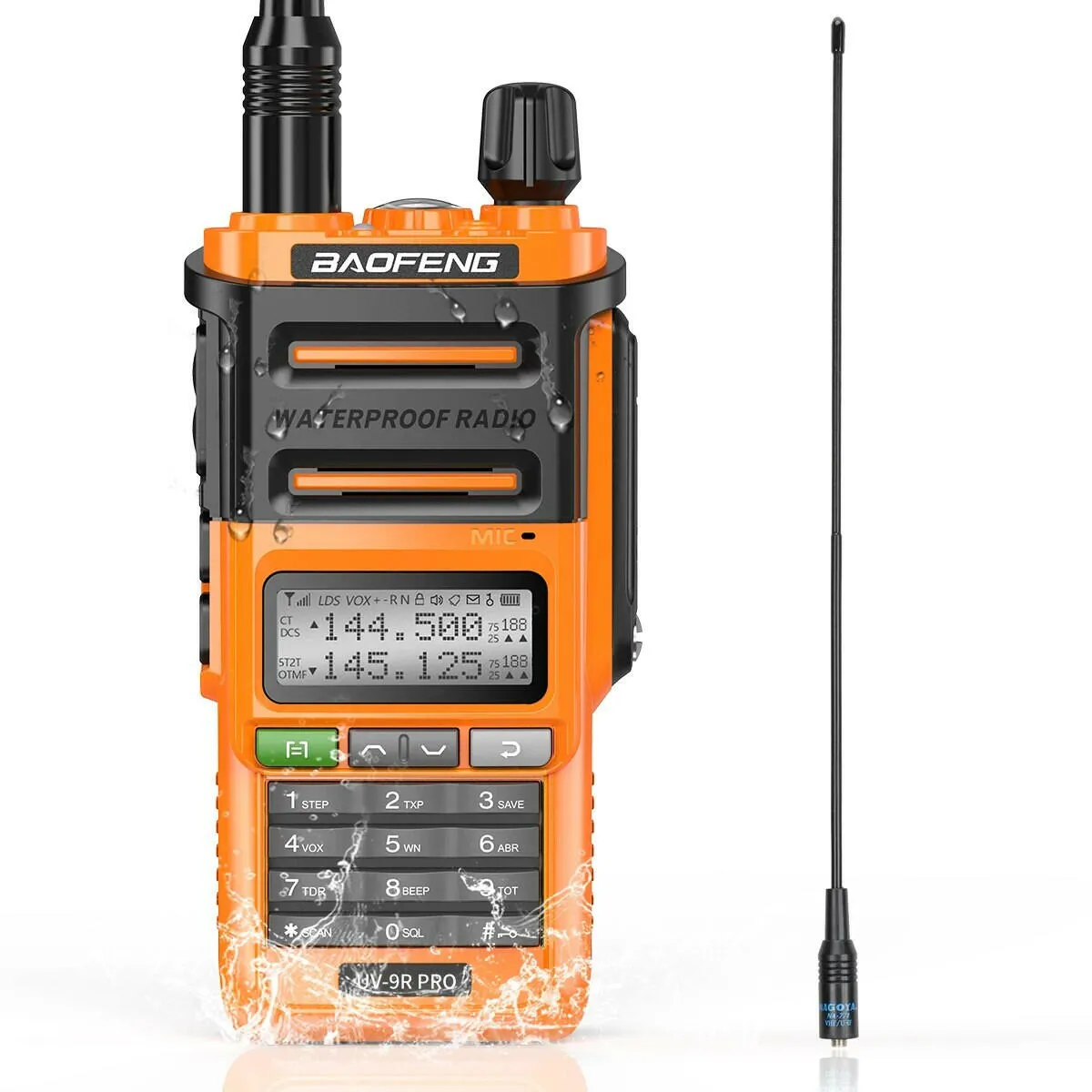 Baofeng UV-9R Pro IP68 Waterproof  Walkie Talkie Dual Band 16KM S22 Radio VHF UHF CB Ham Radio UV-9R Plus Portable Two Way Radio