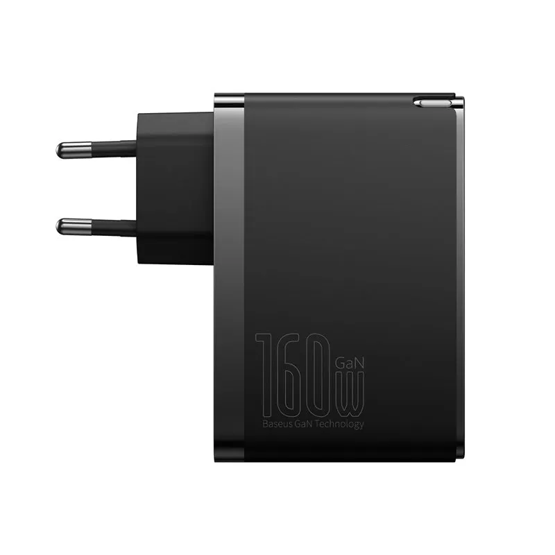 Baseus Gan5 Pro Digital Fast Charger 2C, U 160W EU Cluster Black