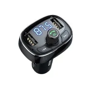 Baseus Handsfree Wireless Bluetooth FM Transmitter MP3 Music Player Dual Car Charger