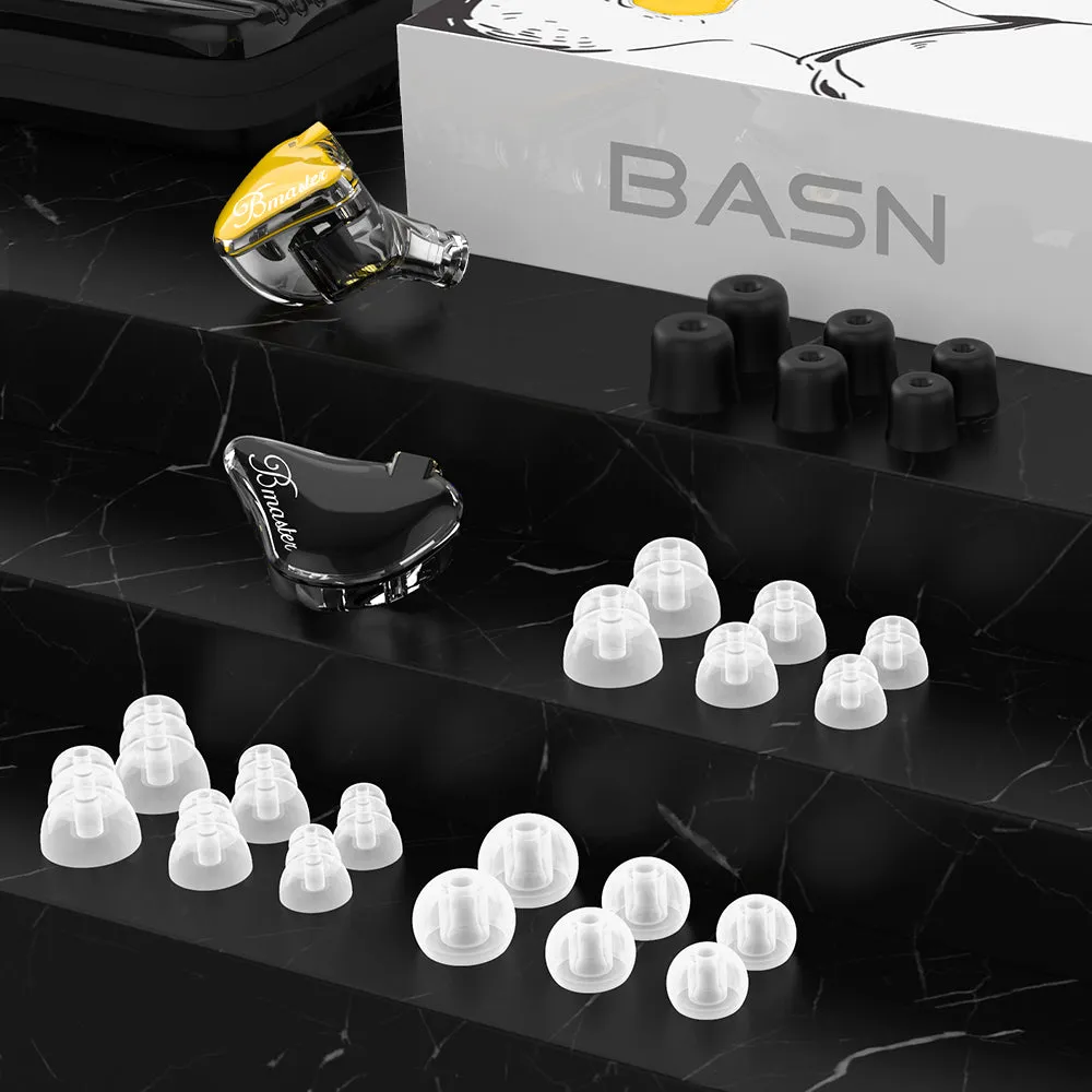 BASN Bmaster PRO Triple Drivers In Ear Monitor Headphones (Golden-Black)