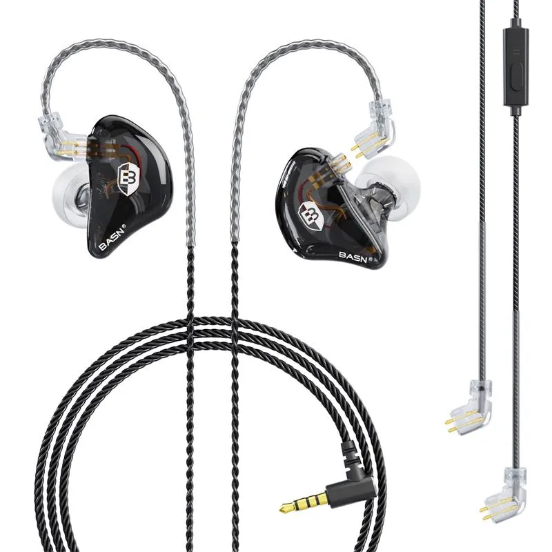 BASN Bsinger PRO 2-Pin In-Ear Monitor Headphones (Black)