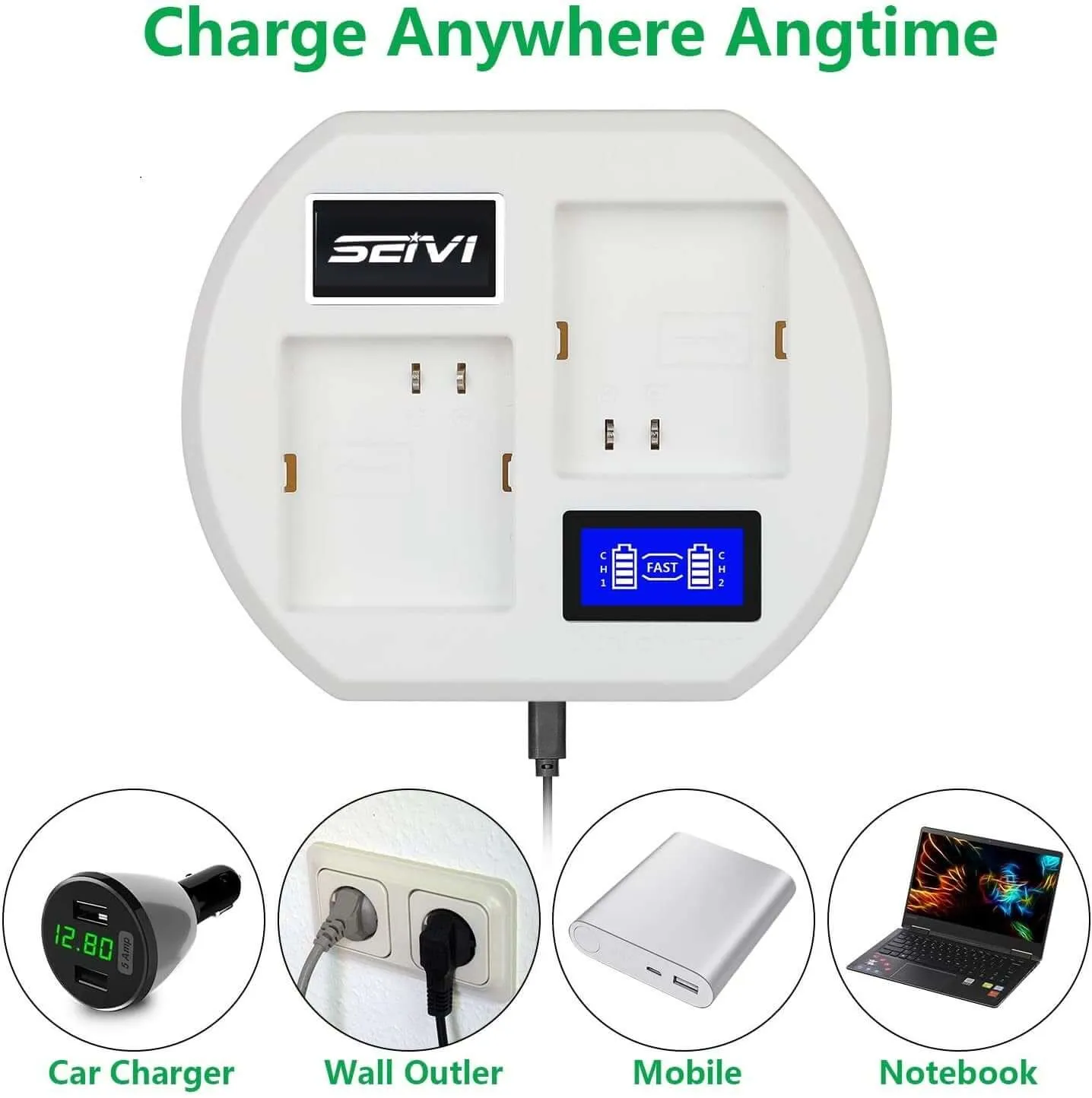 Battery Charger Compatible for Arlo Batteries