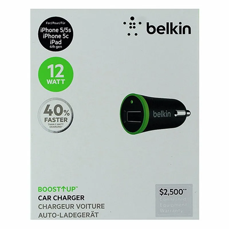 Belkin Boost Up Car Charger 12W 2.4 Amp - Black