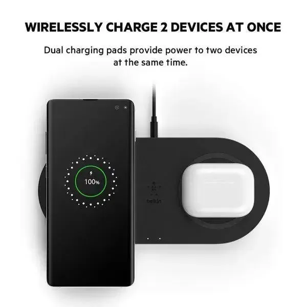 Belkin Dual Wireless Fast Charging Pad - 15W