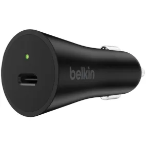 Belkin F7U026bt04-BLK USB-C Car Charger with 4ft USB-C Cable