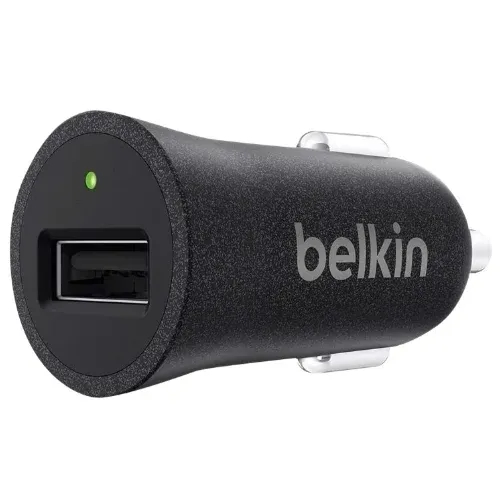 Belkin Premium MixIt Fast 2.4A 5W USB Car Charger - Black | F8M730BTBLK