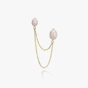 Bella Chained Stud Earring, Blush