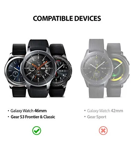 Bezel Styling for Galaxy Watch 46mm / Galaxy Gear S3 Frontier - GW-46-08 [Stainless Steel]