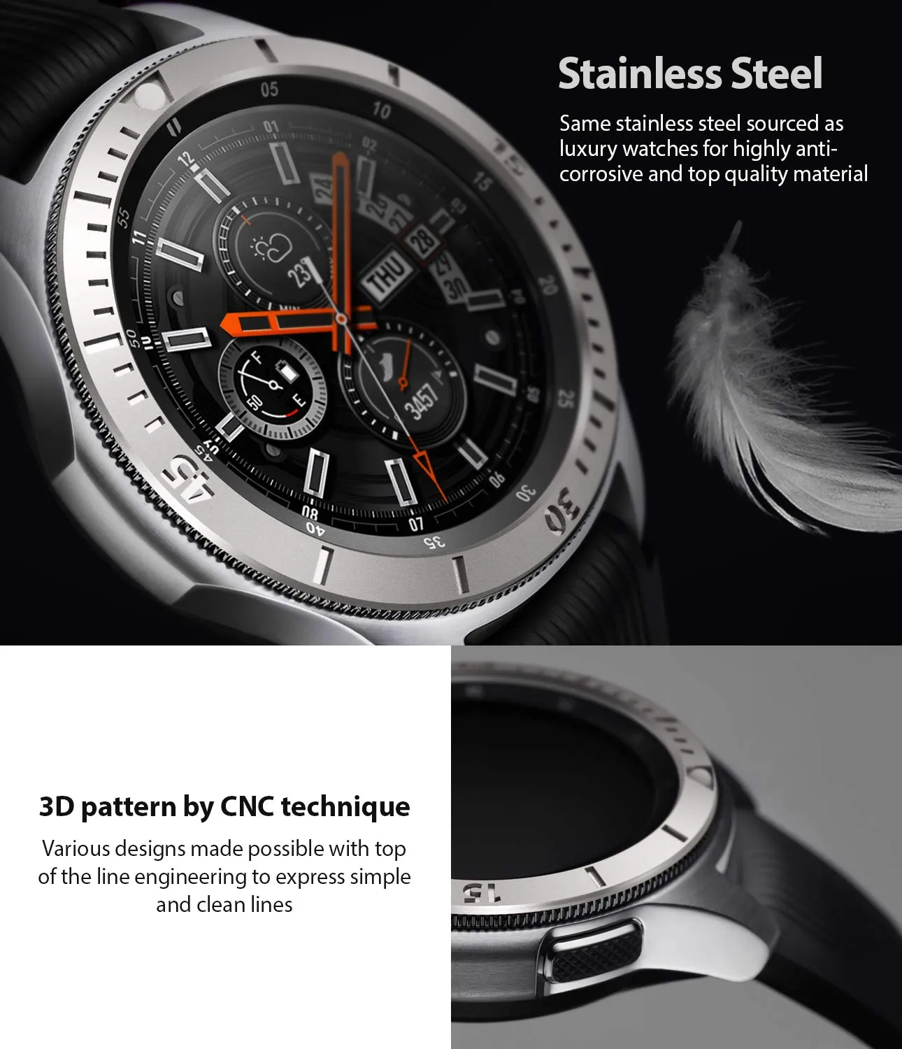 Bezel Styling for Galaxy Watch 46mm / Galaxy Gear S3 Frontier