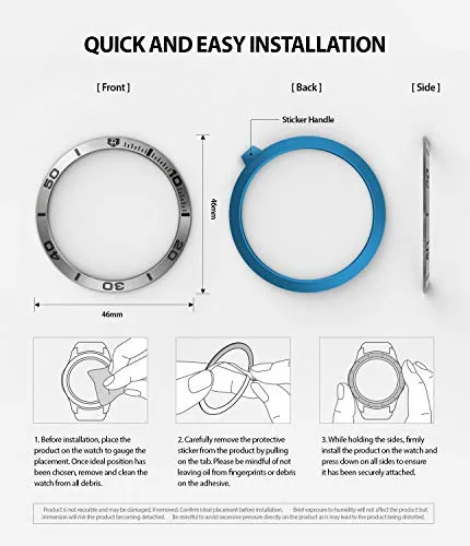 Bezel Styling for Galaxy Watch 46mm - GW-46-16  Stainless Steel